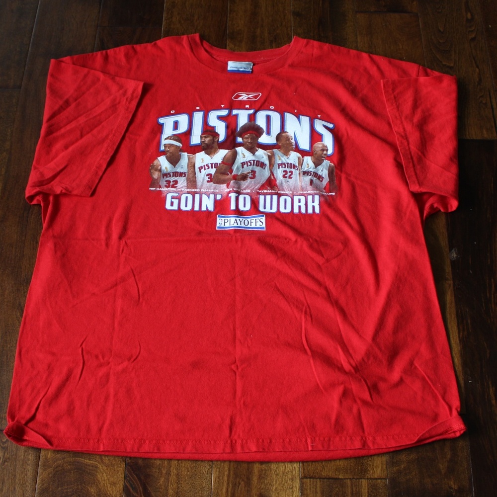 Detroit Pistons Playoff Going To Work Short Sleeve